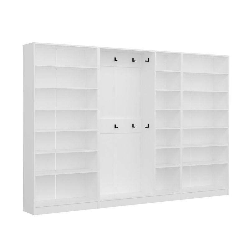 Casa si Gradina - Mobilier - Organizare si depozitare - Cuiere - Cuier hol Hanah Home, PAL melaminat, 315 x 35 x 210 cm, alb, 506MNR3811 - Infinity.ro