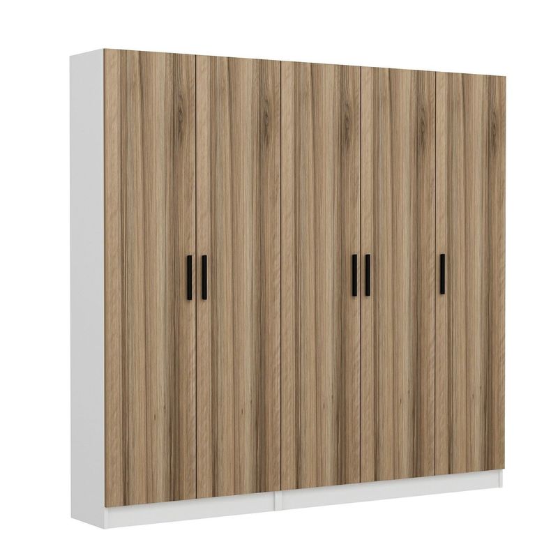 Casa si Gradina - Mobilier - Organizare si depozitare - Cuiere - Cuier hol Hanah Home, PAL melaminat, 225 x 35 x 210 cm, nuc, 506MNR3197 - Infinity.ro
