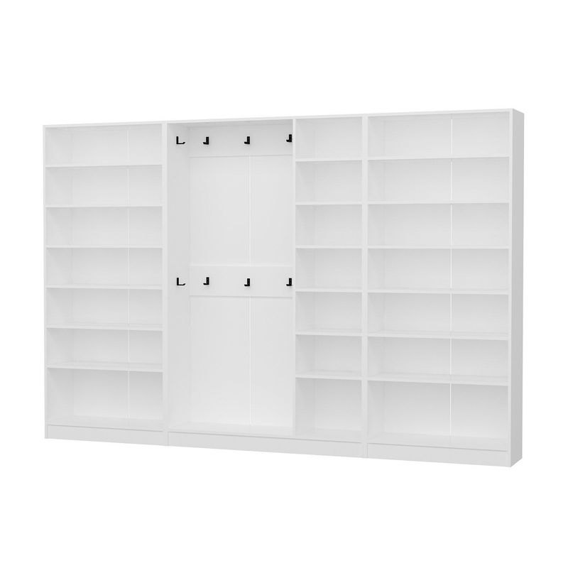 Casa si Gradina - Mobilier - Organizare si depozitare - Cuiere - Cuier hol Hanah Home, PAL melaminat, 315 x 35 x 210 cm, alb, 506MNR3811 - Infinity.ro