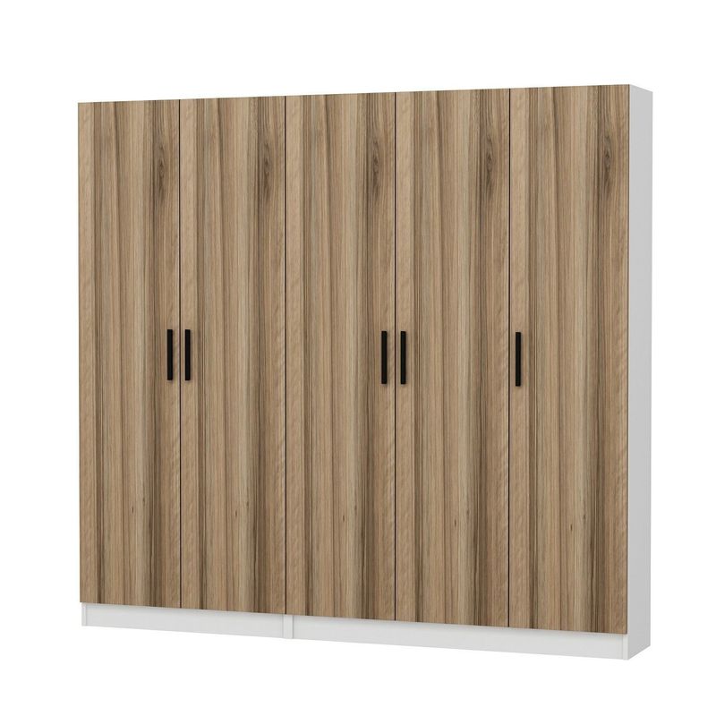 Casa si Gradina - Mobilier - Organizare si depozitare - Cuiere - Cuier hol Hanah Home, PAL melaminat, 225 x 35 x 210 cm, nuc, 506MNR3197 - Infinity.ro