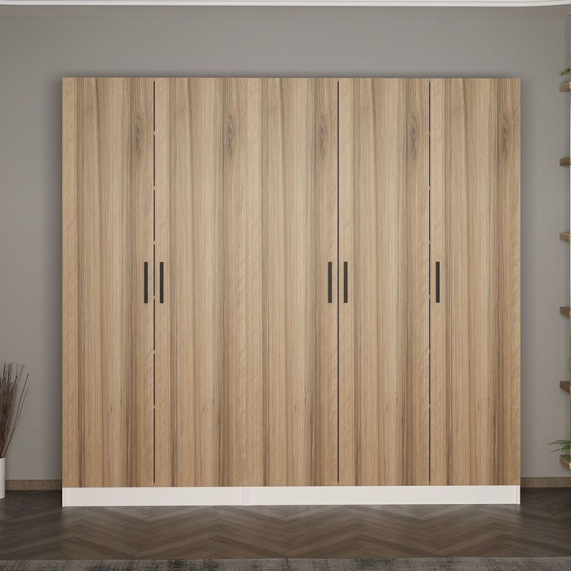 Casa si Gradina - Mobilier - Organizare si depozitare - Cuiere - Cuier hol Hanah Home, PAL melaminat, 225 x 35 x 210 cm, nuc, 506MNR3197 - Infinity.ro