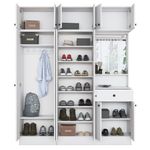 Casa si Gradina - Mobilier - Organizare si depozitare - Cuiere - Cuier hol Hanah Home, PAL melaminat, 120 x 35 x 194 cm, alb, 893RAN1731 - Infinity.ro