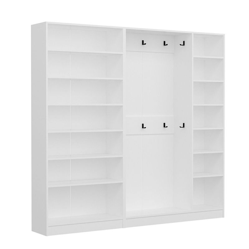 Casa si Gradina - Mobilier - Organizare si depozitare - Cuiere - Cuier hol Hanah Home, PAL melaminat, 225 x 35 x 210 cm, antracit, 506MNR3186 - Infinity.ro
