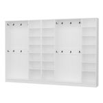 Casa si Gradina - Mobilier - Organizare si depozitare - Cuiere - Cuier hol Hanah Home, PAL melaminat, 315 x 35 x 210 cm, alb, 506MNR3812 - Infinity.ro