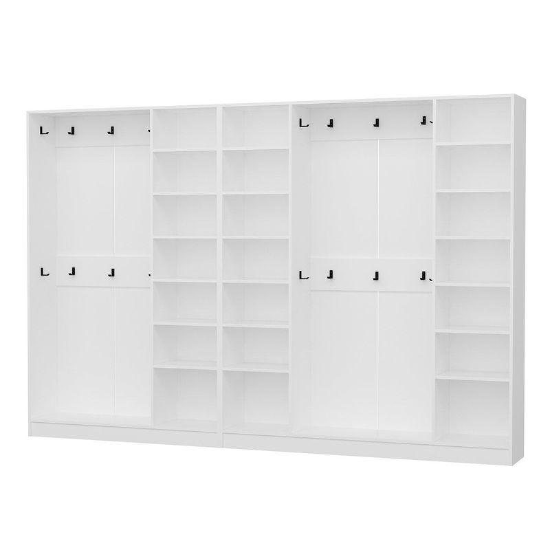 Casa si Gradina - Mobilier - Organizare si depozitare - Cuiere - Cuier hol Hanah Home, PAL melaminat, 315 x 35 x 210 cm, alb, 506MNR3812 - Infinity.ro