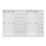 Casa si Gradina - Mobilier - Organizare si depozitare - Cuiere - Cuier hol Hanah Home, PAL melaminat, 315 x 35 x 210 cm, alb, 506MNR3812 - Infinity.ro