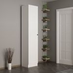Casa si Gradina - Mobilier - Organizare si depozitare - Cuiere - Cuier hol Hanah Home, PAL melaminat, 45 x 35 x 210 cm, alb, 506MNR3216 - Infinity.ro