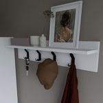 Casa si Gradina - Mobilier - Organizare si depozitare - Cuiere - Cuier Hanah Home, PAL melaminat, 90 x 20 cm, alb, 350MWD1902 - Infinity.ro
