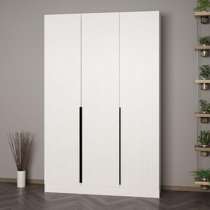 Casa si Gradina - Mobilier - Organizare si depozitare - Cuiere - Cuier hol Hanah Home, PAL melaminat, 135 x 35 x 210 cm, alb, 506MNR3229 - Infinity.ro