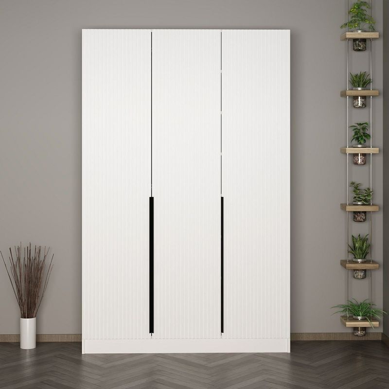 Casa si Gradina - Mobilier - Organizare si depozitare - Cuiere - Cuier hol Hanah Home, PAL melaminat, 135 x 35 x 210 cm, alb, 506MNR3229 - Infinity.ro