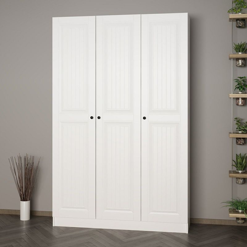 Casa si Gradina - Mobilier - Organizare si depozitare - Cuiere - Cuier hol Hanah Home, PAL melaminat, 135 x 35 x 210 cm, alb, 506MNR3218 - Infinity.ro