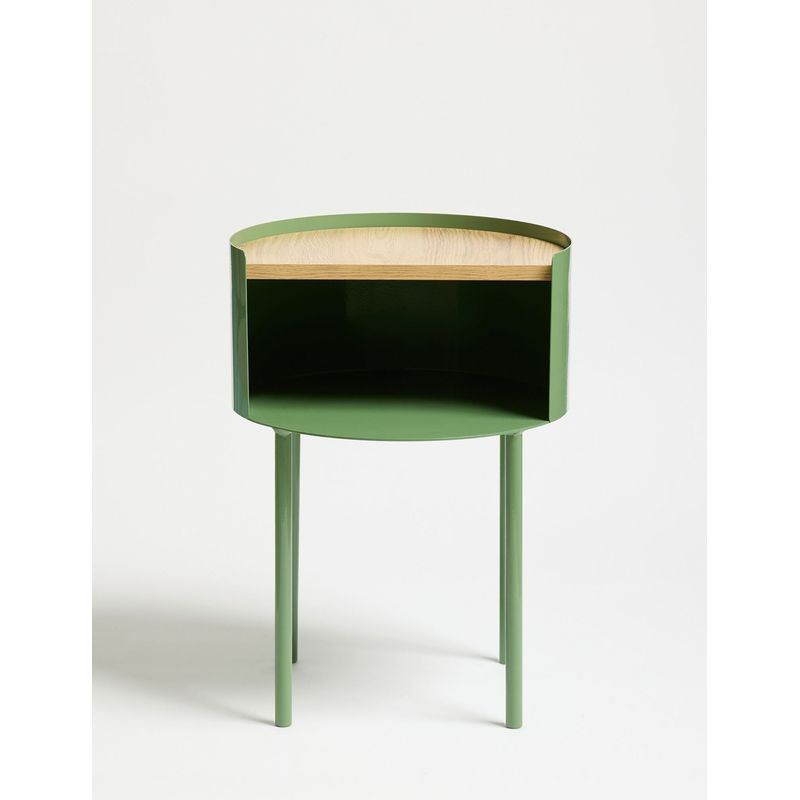 Casa si Gradina - Mobilier - Mese si birouri - Mese living - Măsuță laterală Hanah Home, MDF, 40 x 40 x 56 cm, matcha, 438CTF1102 - Infinity.ro