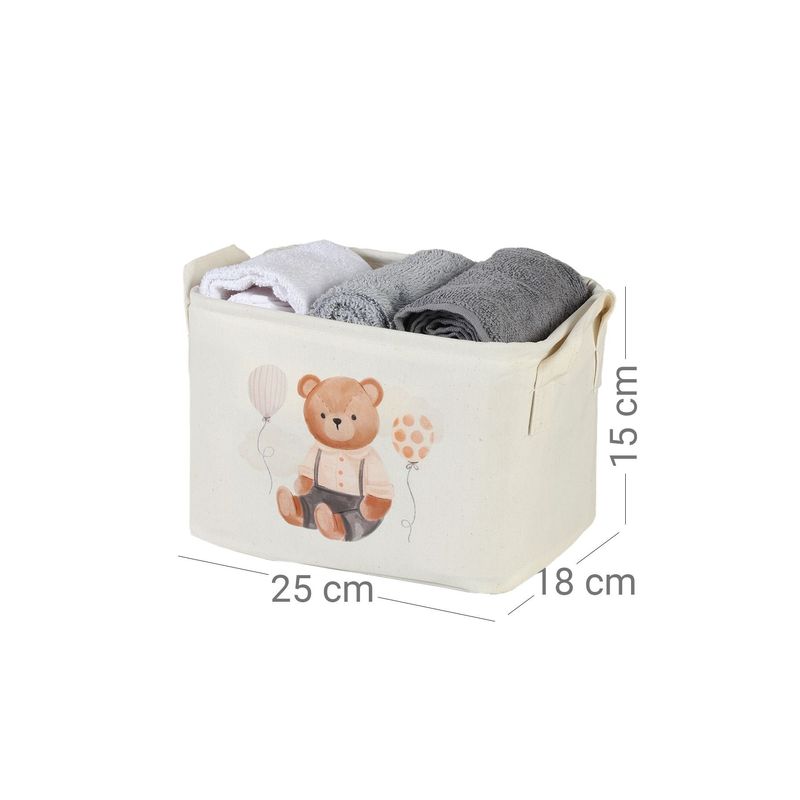 Casa si Gradina - Mobilier - Organizare si depozitare - Cutii depozitare - Coș fetru Aberto Design, 25 x 18 x 15 cm, alb, 488PRN1222 - Infinity.ro