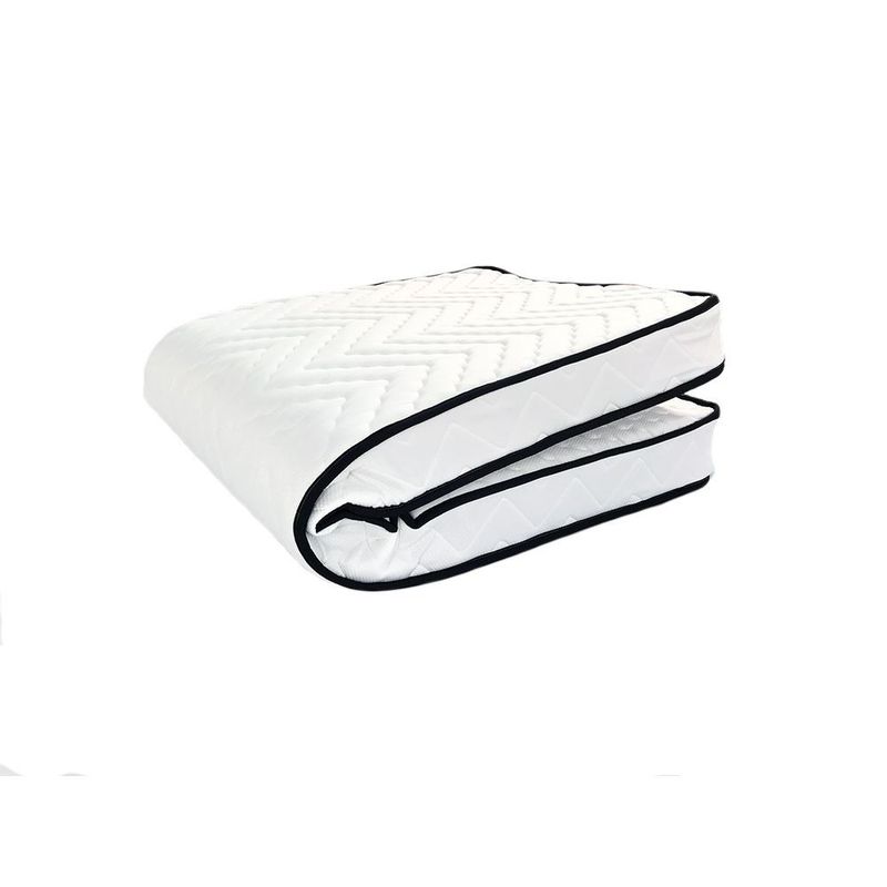Casa si Gradina - Mobilier - Paturi si accesorii - Paturi - Pat pliant Hanah Home, 80 x 190 x 14 cm, alb/negru, 480NRN2110 - Infinity.ro