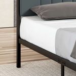 Casa si Gradina - Mobilier - Paturi si accesorii - Paturi - Pat dublu Hanah Home, metal, 150 x 200 x 88 cm, antracit, 837WST1162 - Infinity.ro
