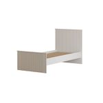 Casa si Gradina - Mobilier - Paturi si accesorii - Paturi - Pat single Hanah Home, PAL melaminat, 90 x 190 x 120 cm, alb mat, 167RAB2104 - Infinity.ro
