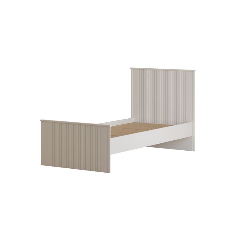 Casa si Gradina - Mobilier - Paturi si accesorii - Paturi - Pat single Hanah Home, PAL melaminat, 90 x 190 x 120 cm, alb mat, 167RAB2104 - Infinity.ro