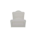 Casa si Gradina - Mobilier - Paturi si accesorii - Paturi - Pat single Hanah Home, PAL melaminat, 90 x 190 x 120 cm, alb mat, 167RAB2102 - Infinity.ro