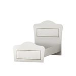 Casa si Gradina - Mobilier - Paturi si accesorii - Paturi - Pat single Hanah Home, PAL melaminat, 90 x 190 x 120 cm, alb mat, 167RAB2103 - Infinity.ro