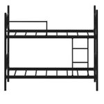 Casa si Gradina - Mobilier - Paturi si accesorii - Paturi - Pat supraetajat Hanah Home, metal, 100 x 200 x 85 cm, negru, 837WST1123 - Infinity.ro
