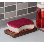 Casa si Gradina - Sanitare - Suporturi si accesorii baie - Suporturi baie - Săpunieră Aberto Design, lemn masiv, 12 x 8 cm, multicolor, 261WCH1104 - Infinity.ro