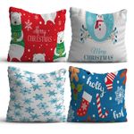 Casa si Gradina - Textile si covoare - Perne si pilote - Perne - Set 4 perne decorative Aberto Design, bumbac/poliester, multicolor, 43 x 43 cm, imprimare digitală, 397KRL2119 - Infinity.ro