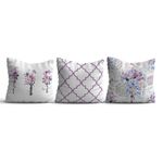 Casa si Gradina - Textile si covoare - Perne si pilote - Perne - Set 3 perne decorative Aberto Design, bumbac/poliester, multicolor, 43 x 43 cm, 397KRL3125 - Infinity.ro