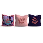 Casa si Gradina - Textile si covoare - Perne si pilote - Perne - Set 3 perne decorative Aberto Design, bumbac/poliester, multicolor, 43 x 43 cm, 397KRL3132 - Infinity.ro