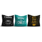 Casa si Gradina - Textile si covoare - Perne si pilote - Perne - Set 3 perne decorative Aberto Design, bumbac/poliester, multicolor, 43 x 43 cm, 397KRL3109 - Infinity.ro