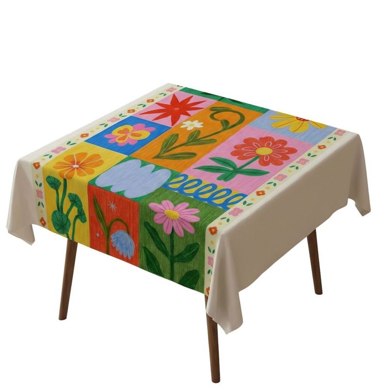 Casa si Gradina - Textile si covoare - Textile bucatarie - Fete de masa - Față de masă Hermia, 50% bumbac și 50% poliester, 140 x 140 cm, multicolor, 427PLT1161 - Infinity.ro