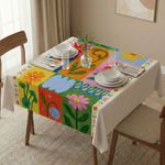 Casa si Gradina - Textile si covoare - Textile bucatarie - Fete de masa - Față de masă Hermia, 50% bumbac și 50% poliester, 140 x 140 cm, multicolor, 427PLT1161 - Infinity.ro