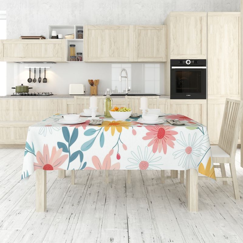 Casa si Gradina - Textile si covoare - Textile bucatarie - Fete de masa - Față de masă Hermia, 50% bumbac și 50% poliester, 140 x 180 cm, multicolor, 427PLT1214 - Infinity.ro