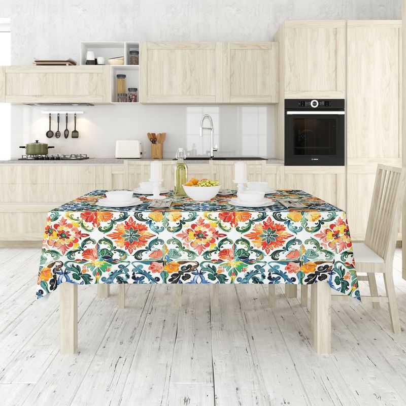 Casa si Gradina - Textile si covoare - Textile bucatarie - Fete de masa - Față de masă Hermia, 50% bumbac și 50% poliester, 140 x 300 cm, multicolor, 427PLT1232 - Infinity.ro
