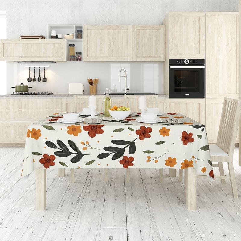 Casa si Gradina - Textile si covoare - Textile bucatarie - Fete de masa - Față de masă Hermia, 50% bumbac și 50% poliester, 140 x 300 cm, multicolor, 427PLT1168 - Infinity.ro