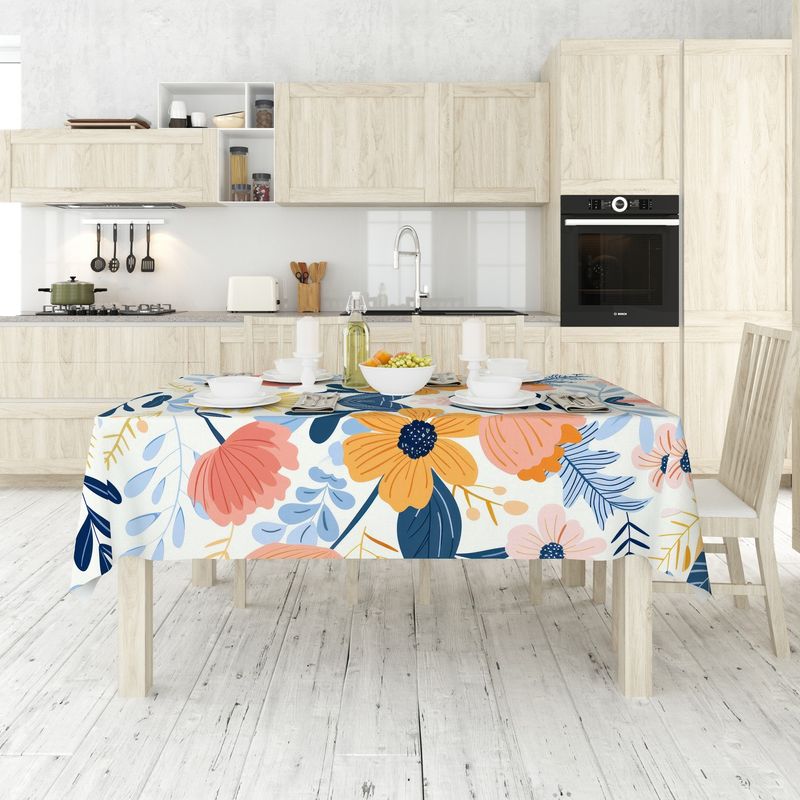Casa si Gradina - Textile si covoare - Textile bucatarie - Fete de masa - Față de masă Hermia, 50% bumbac și 50% poliester, 140 x 300 cm, multicolor, 427PLT1200 - Infinity.ro
