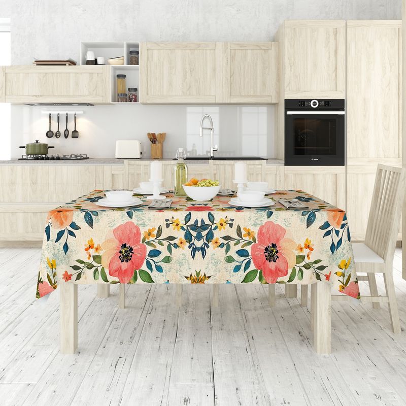 Casa si Gradina - Textile si covoare - Textile bucatarie - Fete de masa - Față de masă Hermia, 50% bumbac și 50% poliester, 140 x 300 cm, multicolor, 427PLT1180 - Infinity.ro