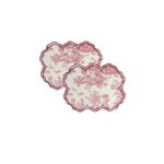 Casa si Gradina - Textile si covoare - Textile bucatarie - Servete si naproane - Set suporturi farfurie (2 bucăți) Aberto Design, 44 x 33 cm, bordo și alb, 151SVN1167 - Infinity.ro