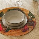 Casa si Gradina - Textile si covoare - Textile bucatarie - Servete si naproane - Suport farfurie Hermia, 20% bumbac și 80% poliester, multicolor, 568GRC1215 - Infinity.ro