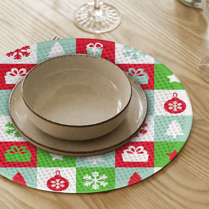 Casa si Gradina - Textile si covoare - Textile bucatarie - Servete si naproane - Suport farfurie Hermia, 20% bumbac și 80% poliester, multicolor, 568GRC1156 - Infinity.ro