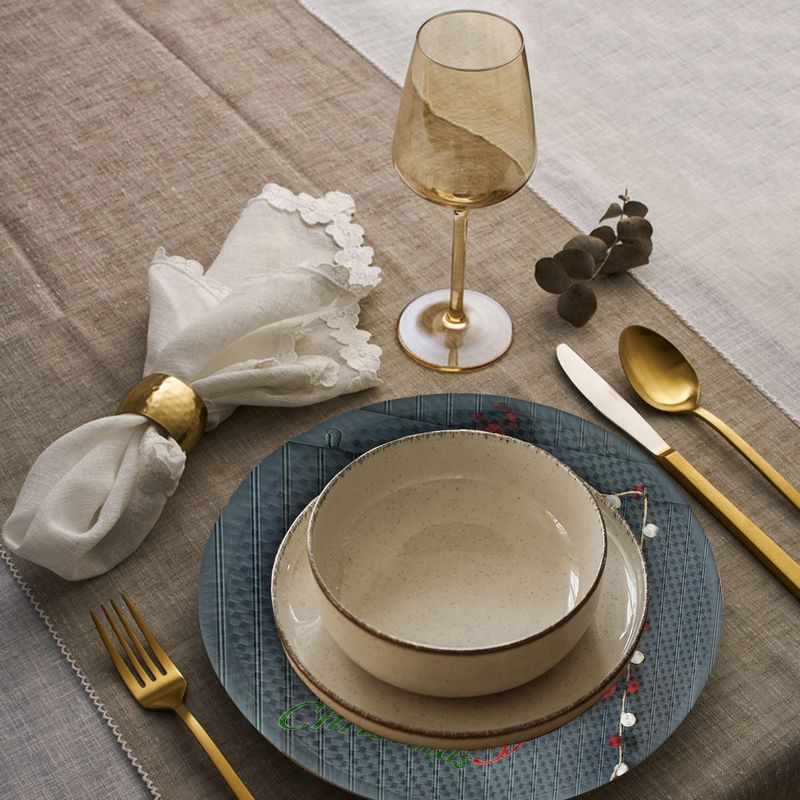 Casa si Gradina - Textile si covoare - Textile bucatarie - Servete si naproane - Suport farfurie Hermia, 20% bumbac și 80% poliester, multicolor, 568GRC1149 - Infinity.ro