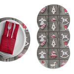 Casa si Gradina - Textile si covoare - Textile bucatarie - Servete si naproane - Suport farfurie Hermia, 20% bumbac și 80% poliester, multicolor, 568GRC1154 - Infinity.ro