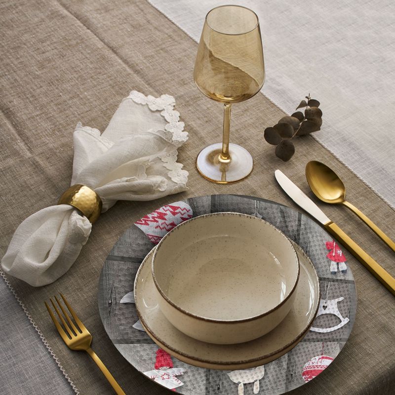 Casa si Gradina - Textile si covoare - Textile bucatarie - Servete si naproane - Suport farfurie Hermia, 20% bumbac și 80% poliester, multicolor, 568GRC1154 - Infinity.ro