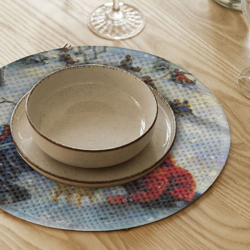 Casa si Gradina - Textile si covoare - Textile bucatarie - Servete si naproane - Suport farfurie Hermia, 20% bumbac și 80% poliester, multicolor, 568GRC1153 - Infinity.ro