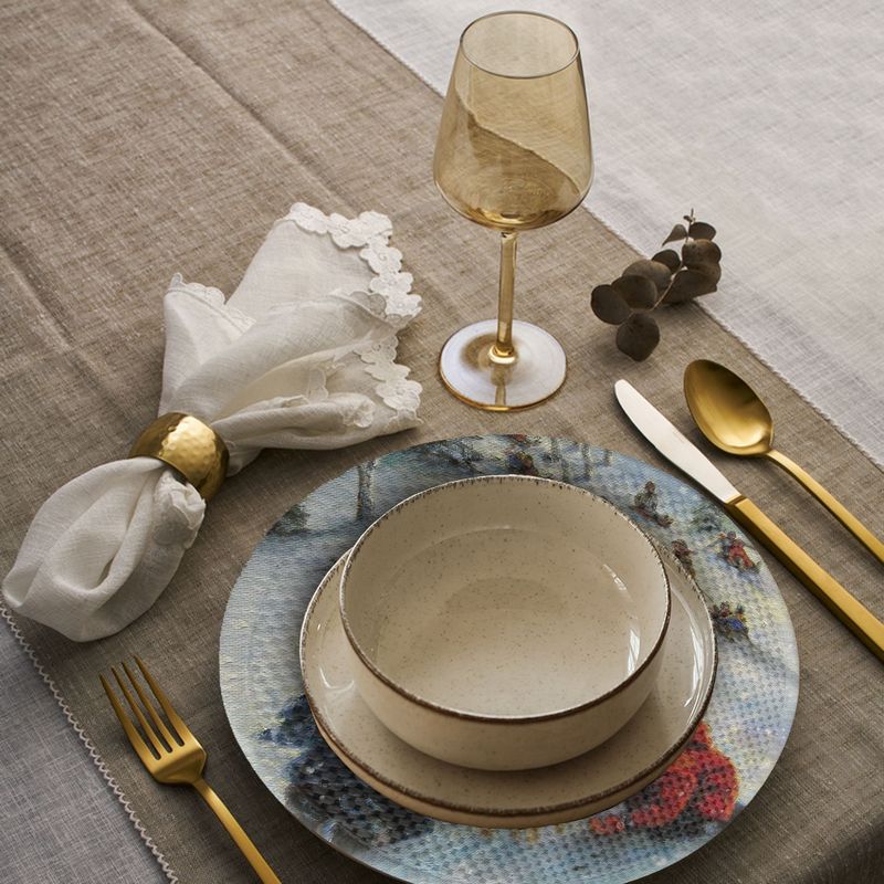 Casa si Gradina - Textile si covoare - Textile bucatarie - Servete si naproane - Suport farfurie Hermia, 20% bumbac și 80% poliester, multicolor, 568GRC1153 - Infinity.ro