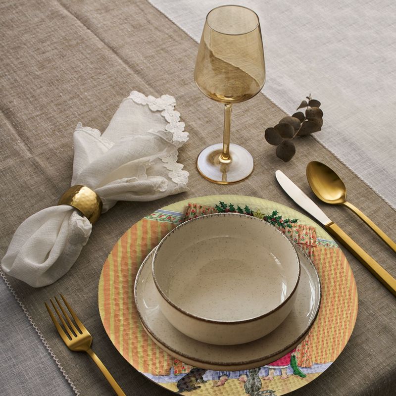 Casa si Gradina - Textile si covoare - Textile bucatarie - Servete si naproane - Suport farfurie Hermia, 20% bumbac și 80% poliester, multicolor, 568GRC1126 - Infinity.ro
