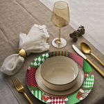 Casa si Gradina - Textile si covoare - Textile bucatarie - Servete si naproane - Suport farfurie Hermia, 20% bumbac și 80% poliester, multicolor, 568GRC1143 - Infinity.ro