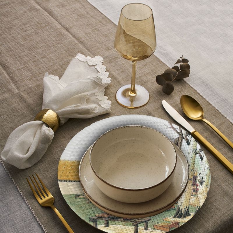 Casa si Gradina - Textile si covoare - Textile bucatarie - Servete si naproane - Suport farfurie Hermia, 20% bumbac și 80% poliester, multicolor, 568GRC1129 - Infinity.ro