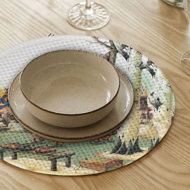 Casa si Gradina - Textile si covoare - Textile bucatarie - Servete si naproane - Suport farfurie Hermia, 20% bumbac și 80% poliester, multicolor, 568GRC1129 - Infinity.ro