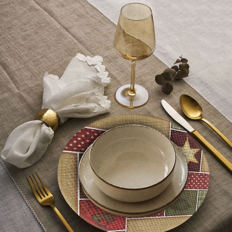 Casa si Gradina - Textile si covoare - Textile bucatarie - Servete si naproane - Suport farfurie Hermia, 20% bumbac și 80% poliester, multicolor, 568GRC1101 - Infinity.ro
