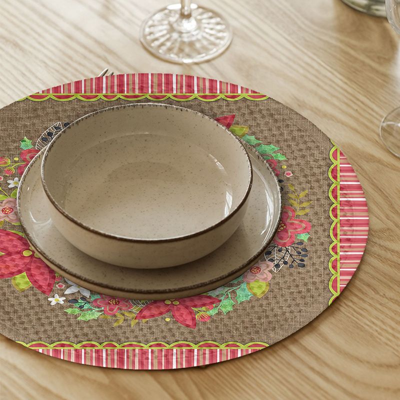 Casa si Gradina - Textile si covoare - Textile bucatarie - Servete si naproane - Suport farfurie Hermia, 20% bumbac și 80% poliester, multicolor, 568GRC1106 - Infinity.ro